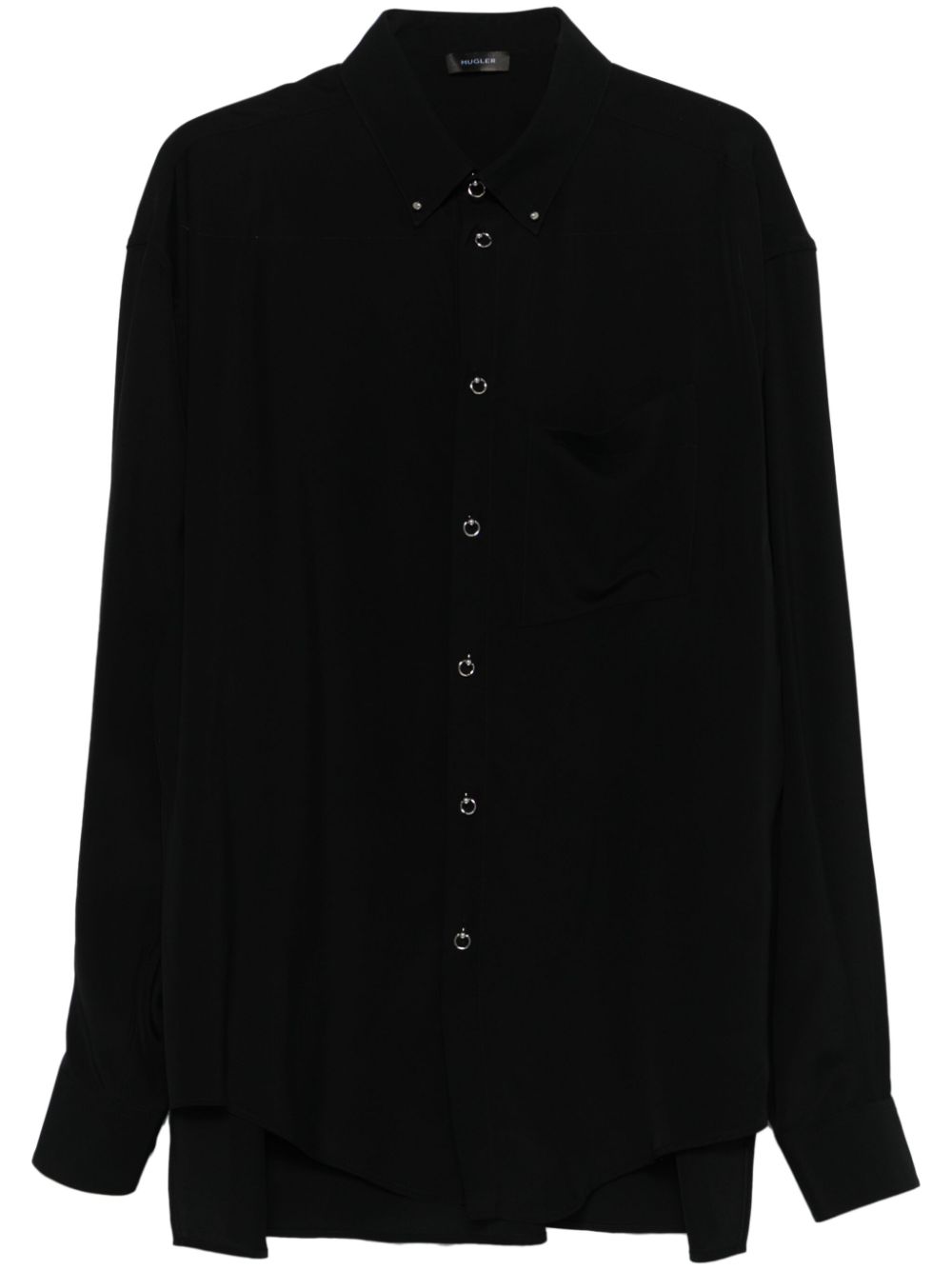 Piercing-detail shirt - Black