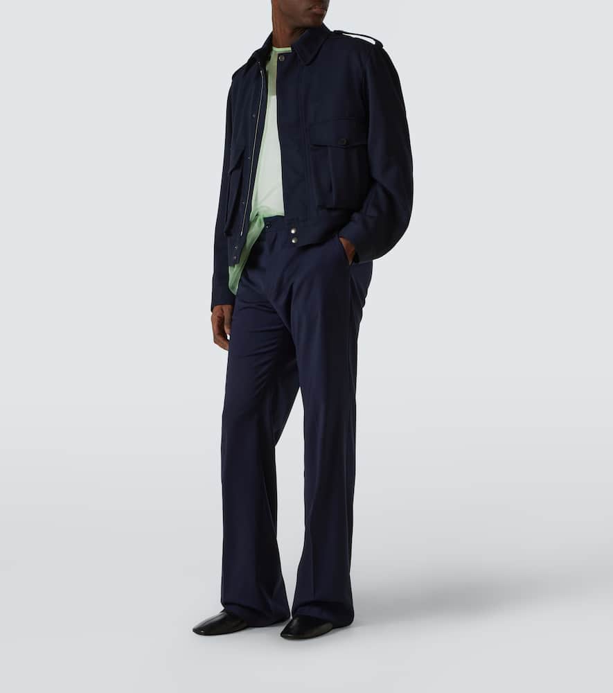 Wool gabardine jacket