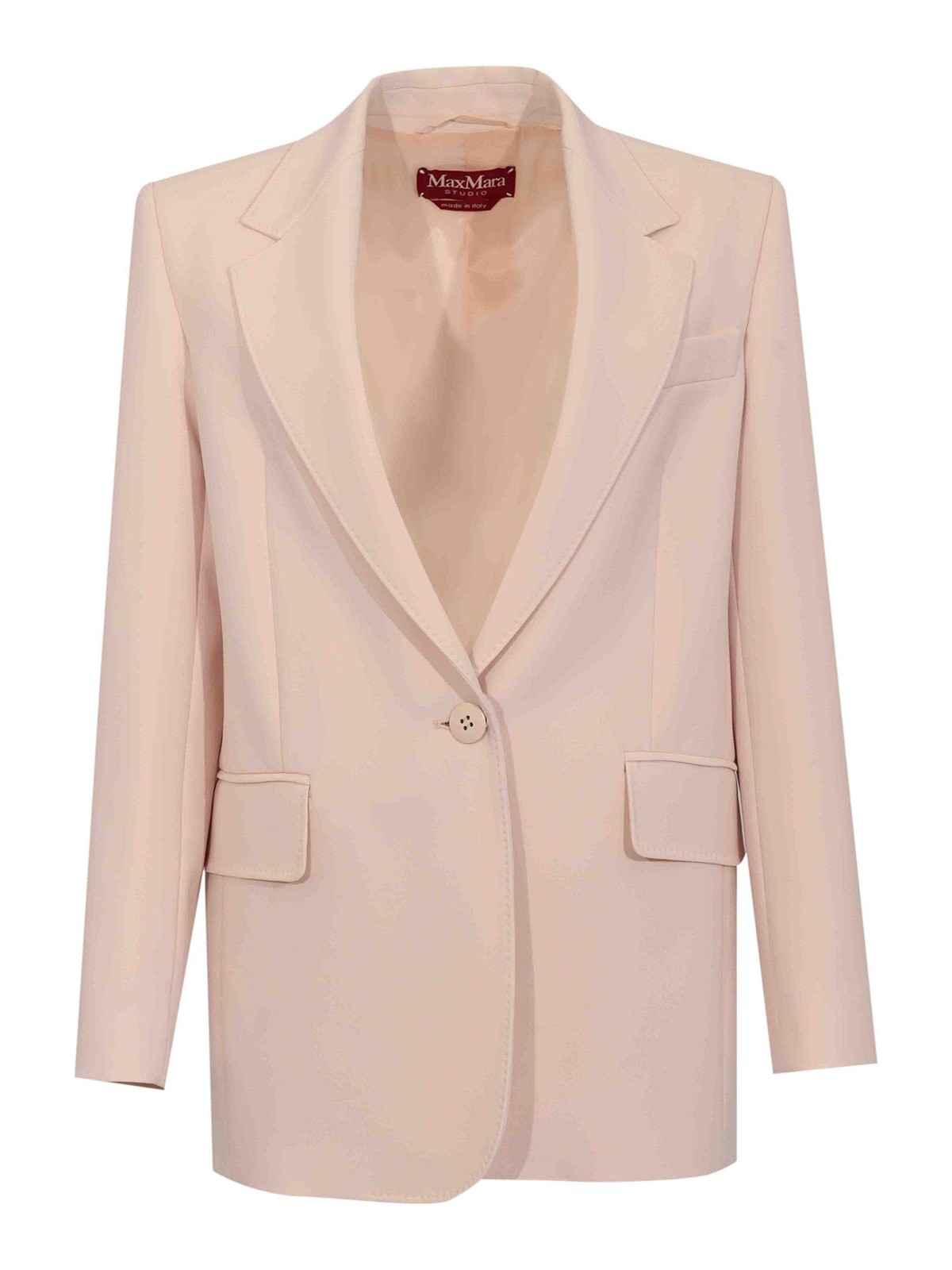 Mstbosco Single-Breasted Blazer In Pink Cady