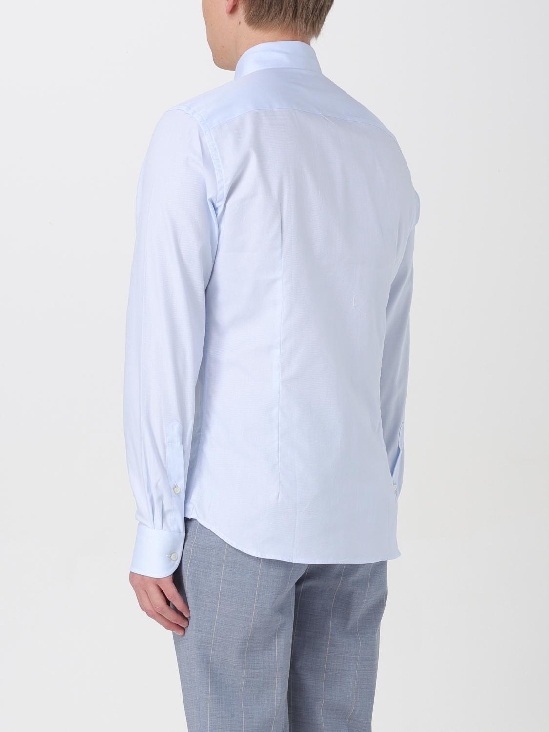 Shirt Men color Gnawed Blue