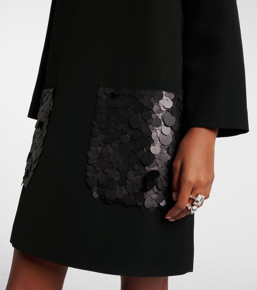 Bixio sequined satin twill minidress