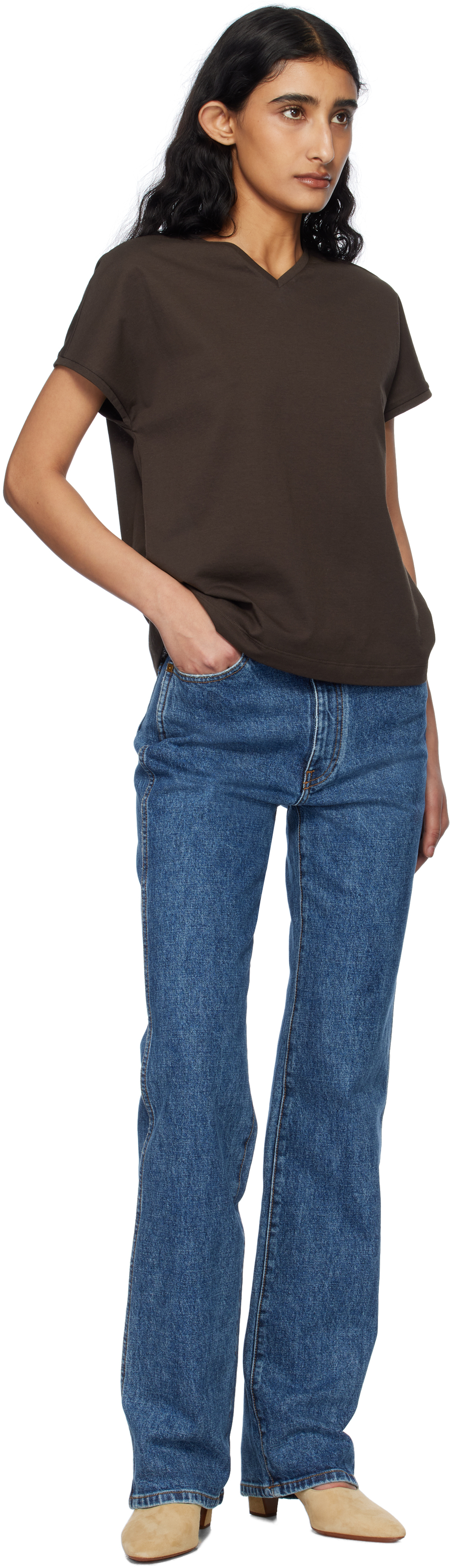 KHAITE Blue Danielle Jeans