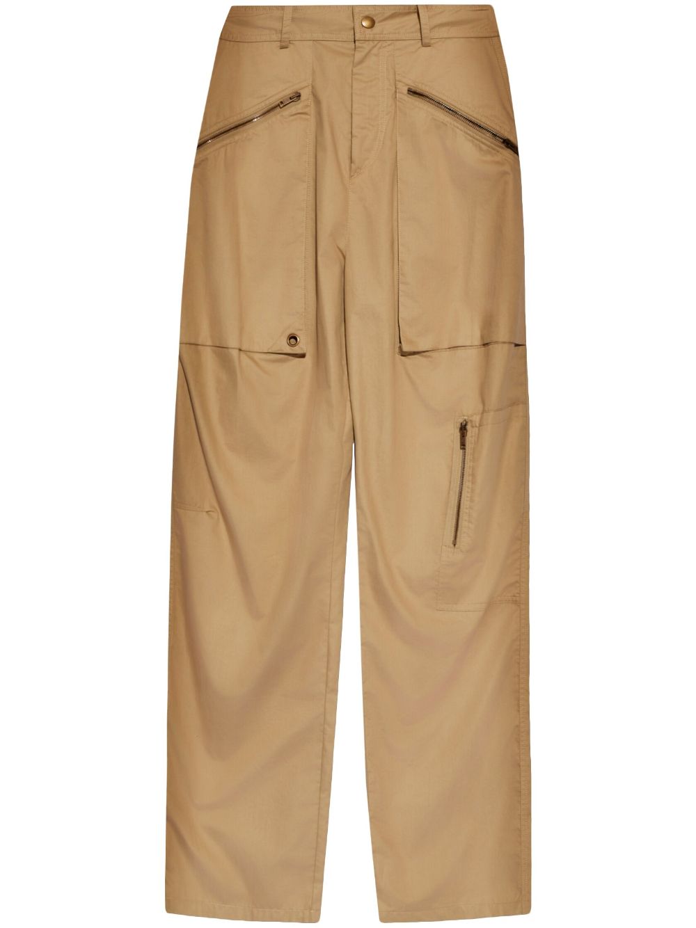 Jolande cotton cargo trousers - Neutrals