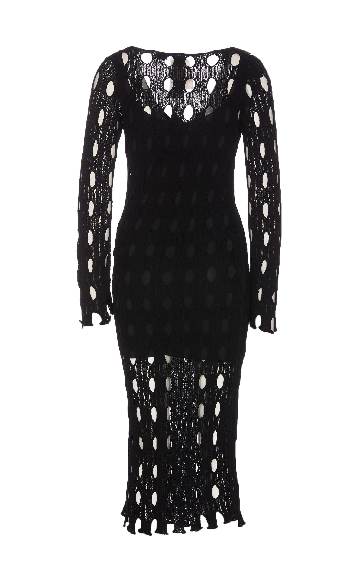 Long Perforated Dress