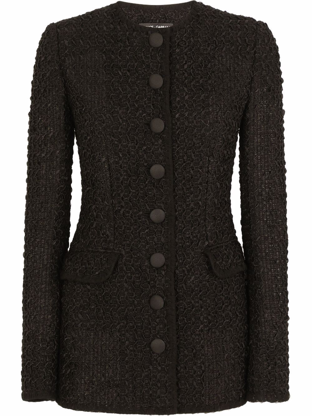 Long tweed jacket - Black