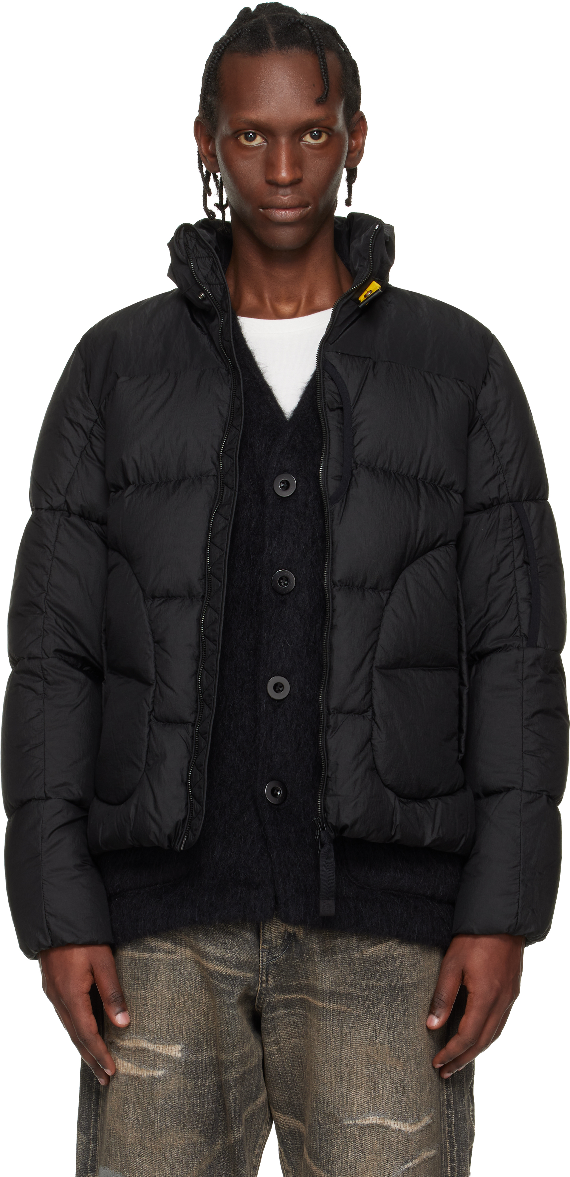 Black Blackburn Hooded Down Jacket