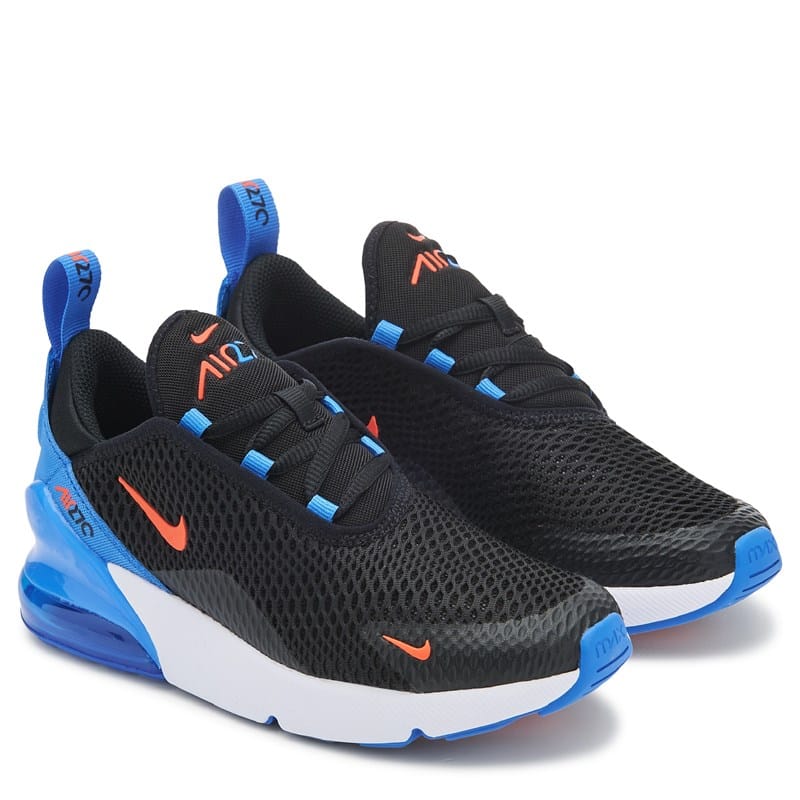 Kids' Air Max 270 Sneaker Little Kid Shoes (Black/Blue/Orange)