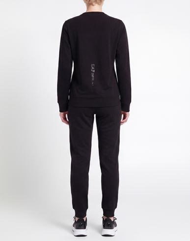 Woman Sweatshirt Black Size L Cotton, Elastane