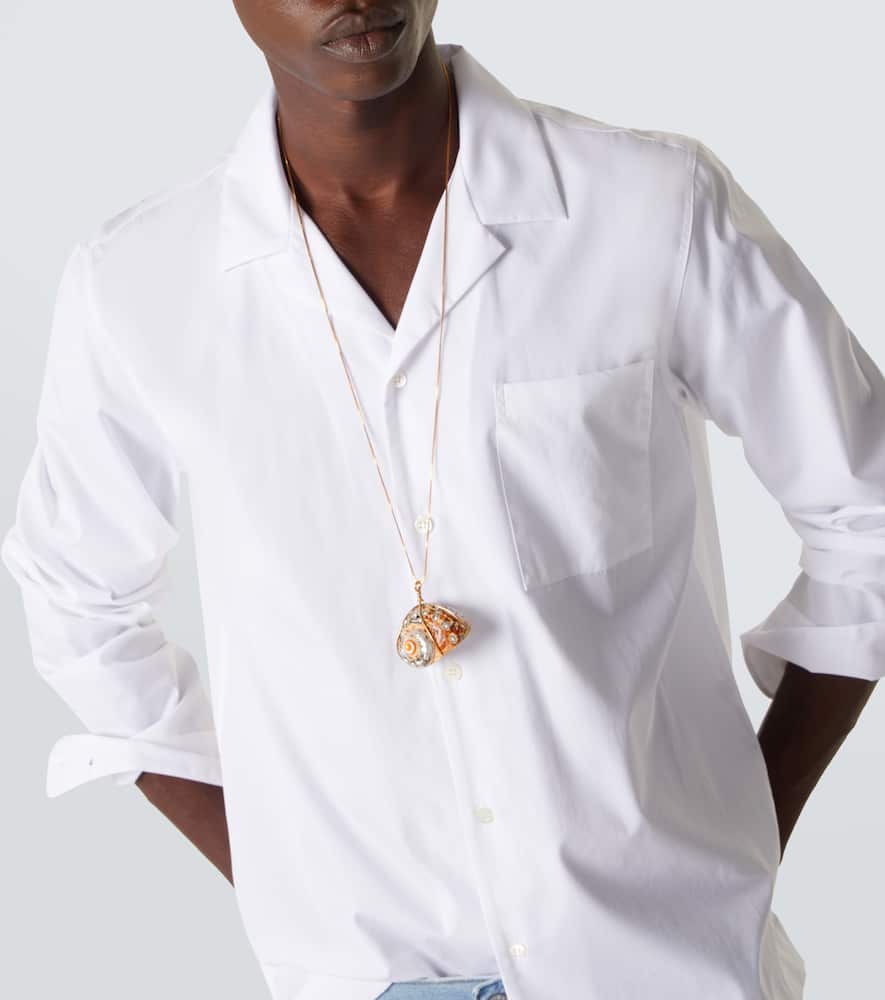 Cotton poplin shirt