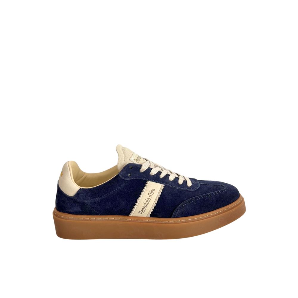 Pantofola D'Oro Blue Suede Men Men's Sneaker
