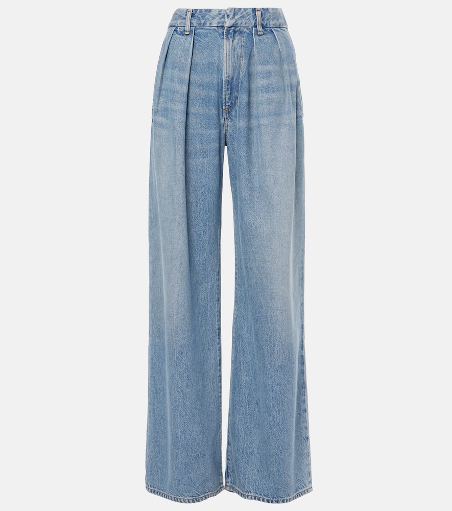 Petra high-rise wide-leg jeans