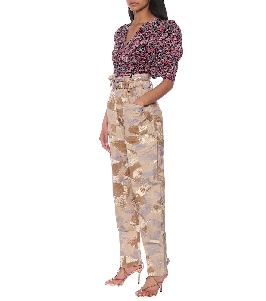 Exclusive to Mytheresa - Iona high-rise cotton-blend pants