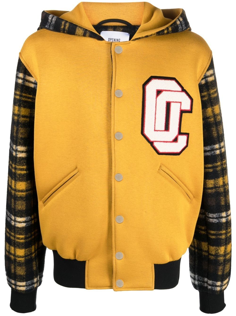 Logo-patch jacket - Yellow