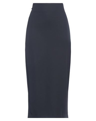Woman Midi skirt Midnight blue Size 4 Polyester, Viscose, Elastane