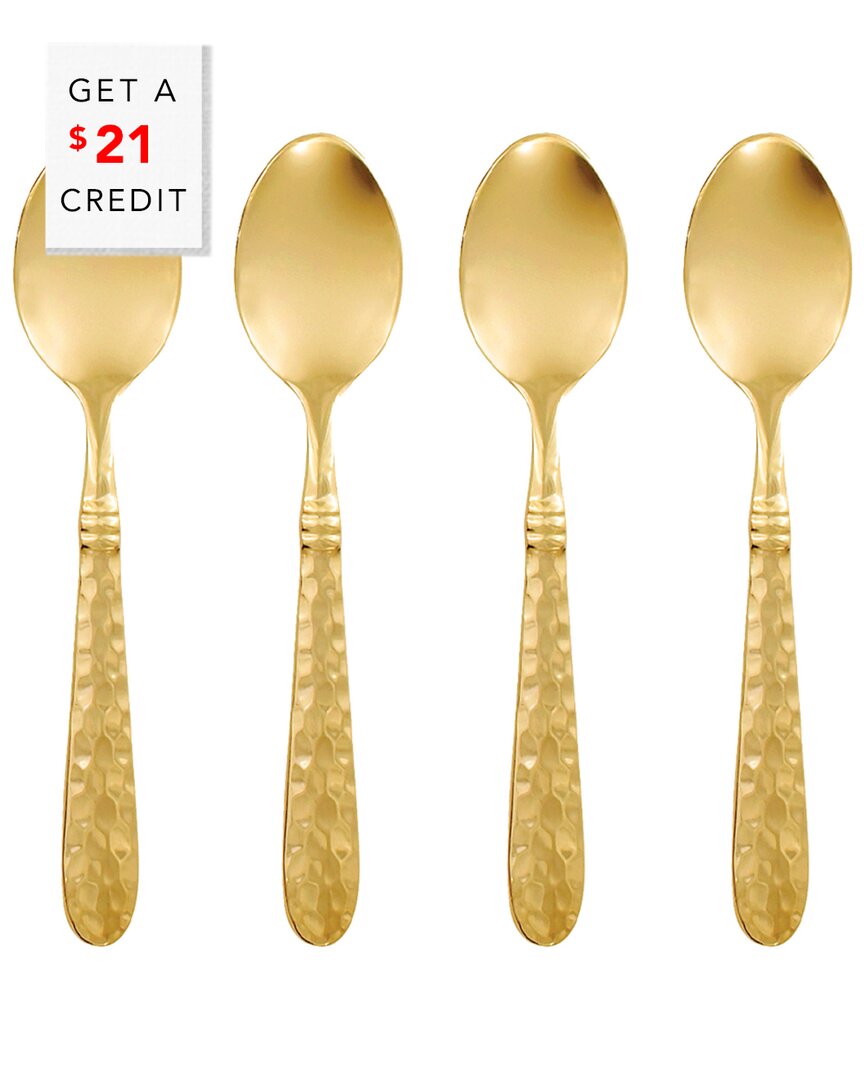Martellato Set Of 4 Demitasse Spoons With $21 Credit