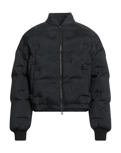 Man Puffer Black Size 36 Polyamide, Virgin Wool