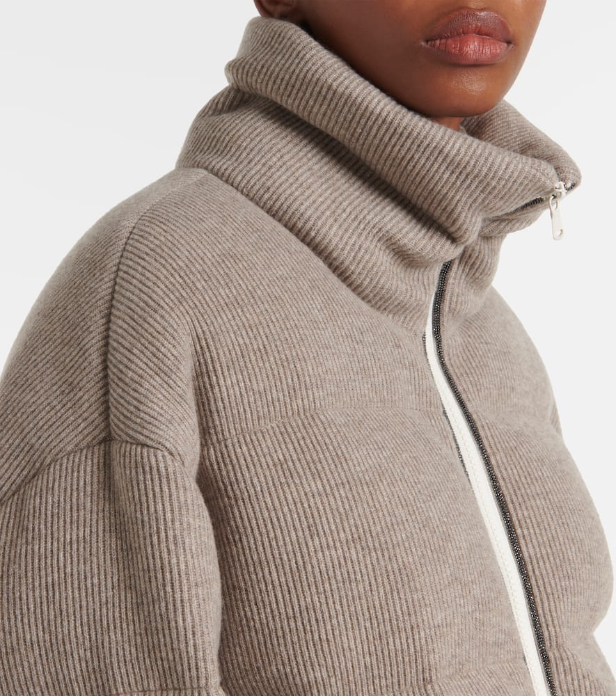 Cashmere down jacket