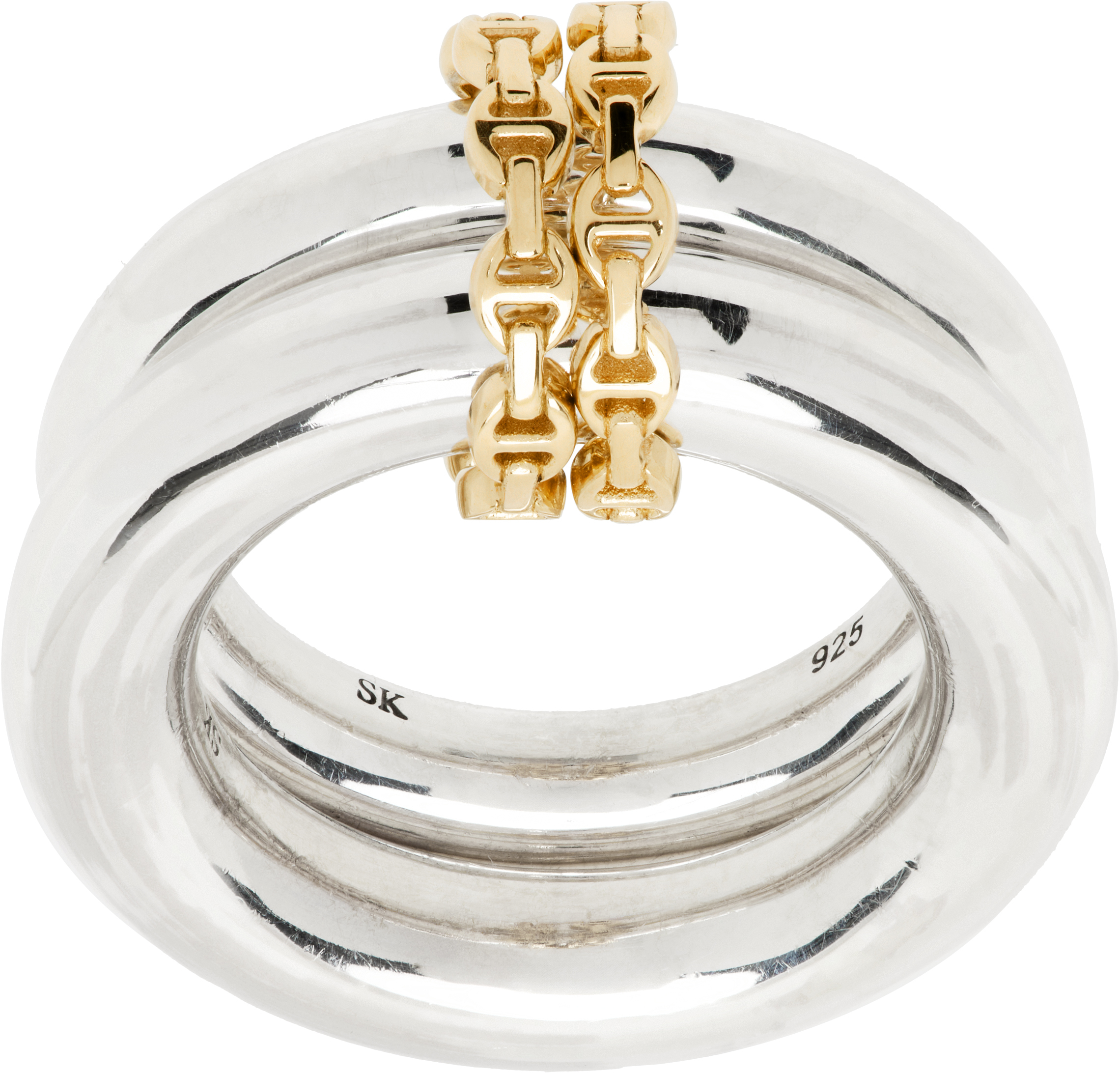 Spinelli Kilcollin Silver & Gold Virgo Hb Ring