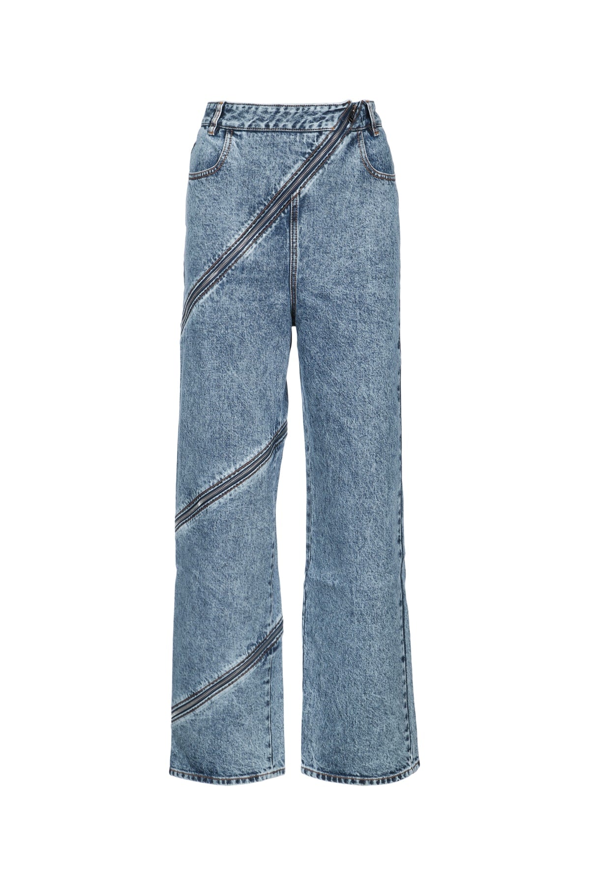 Alaia Spiral Jeans — Blue