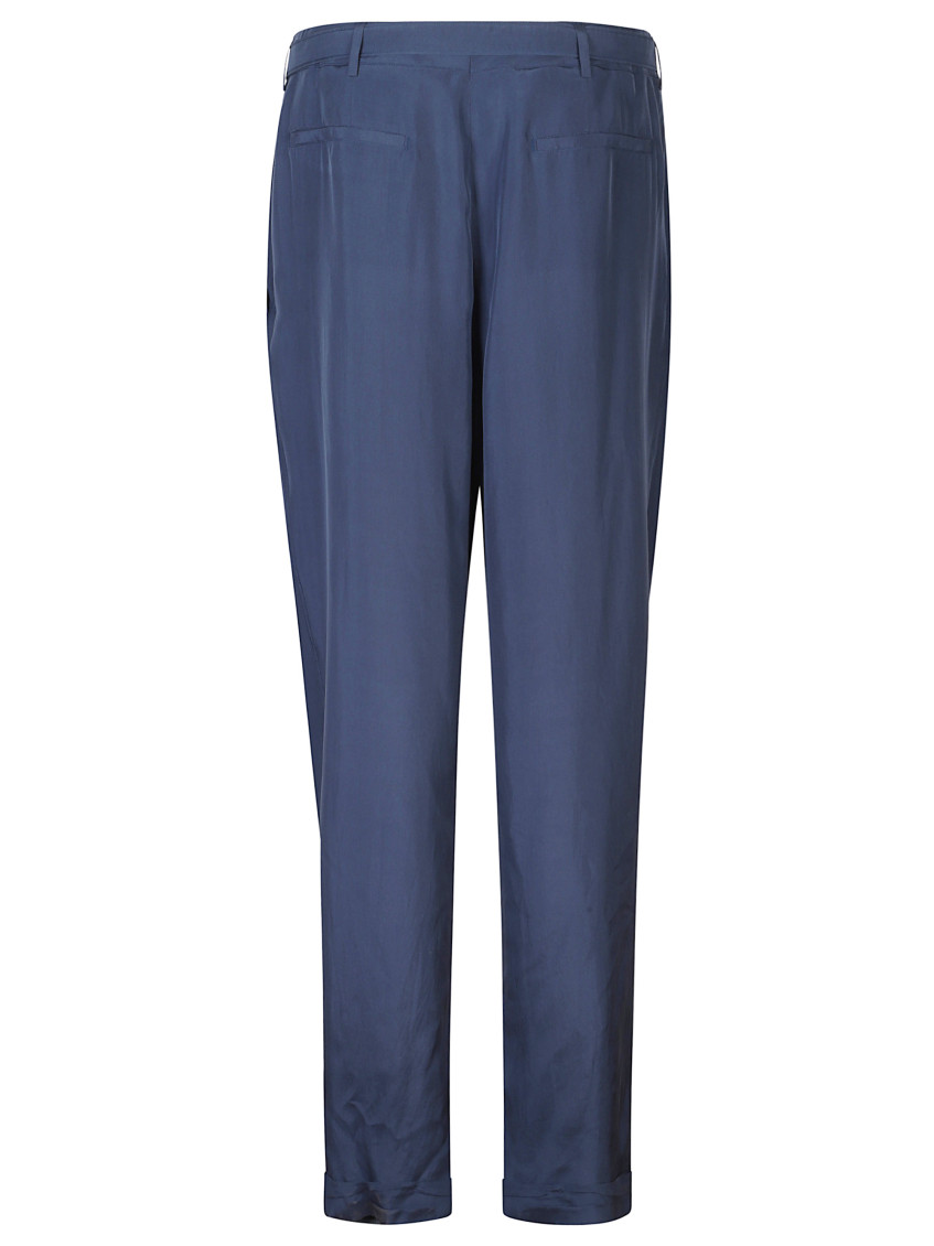 Silk Trousers With Belt