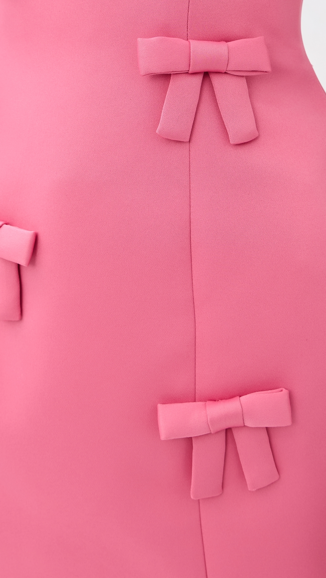 Roselle Bow Mini Dress Fuchsia