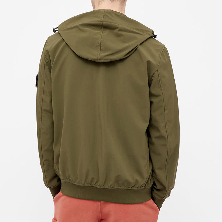 Soft Shell-R Hooded Jacket 'Olive Green'