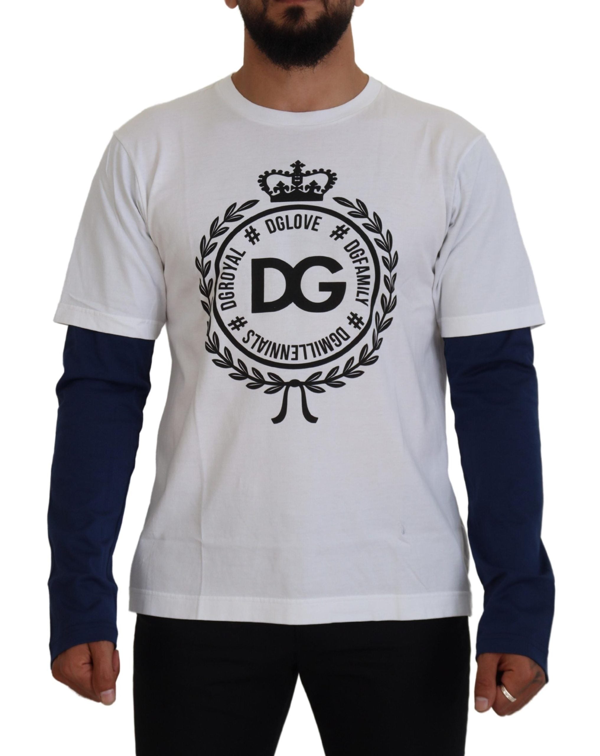 Logo-Embroidered Crew Neck Sweatshirt — White