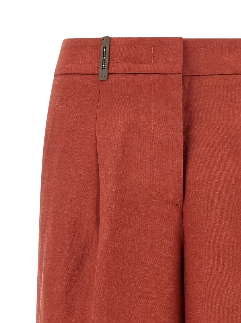 Linen Viscose Bermuda Shorts