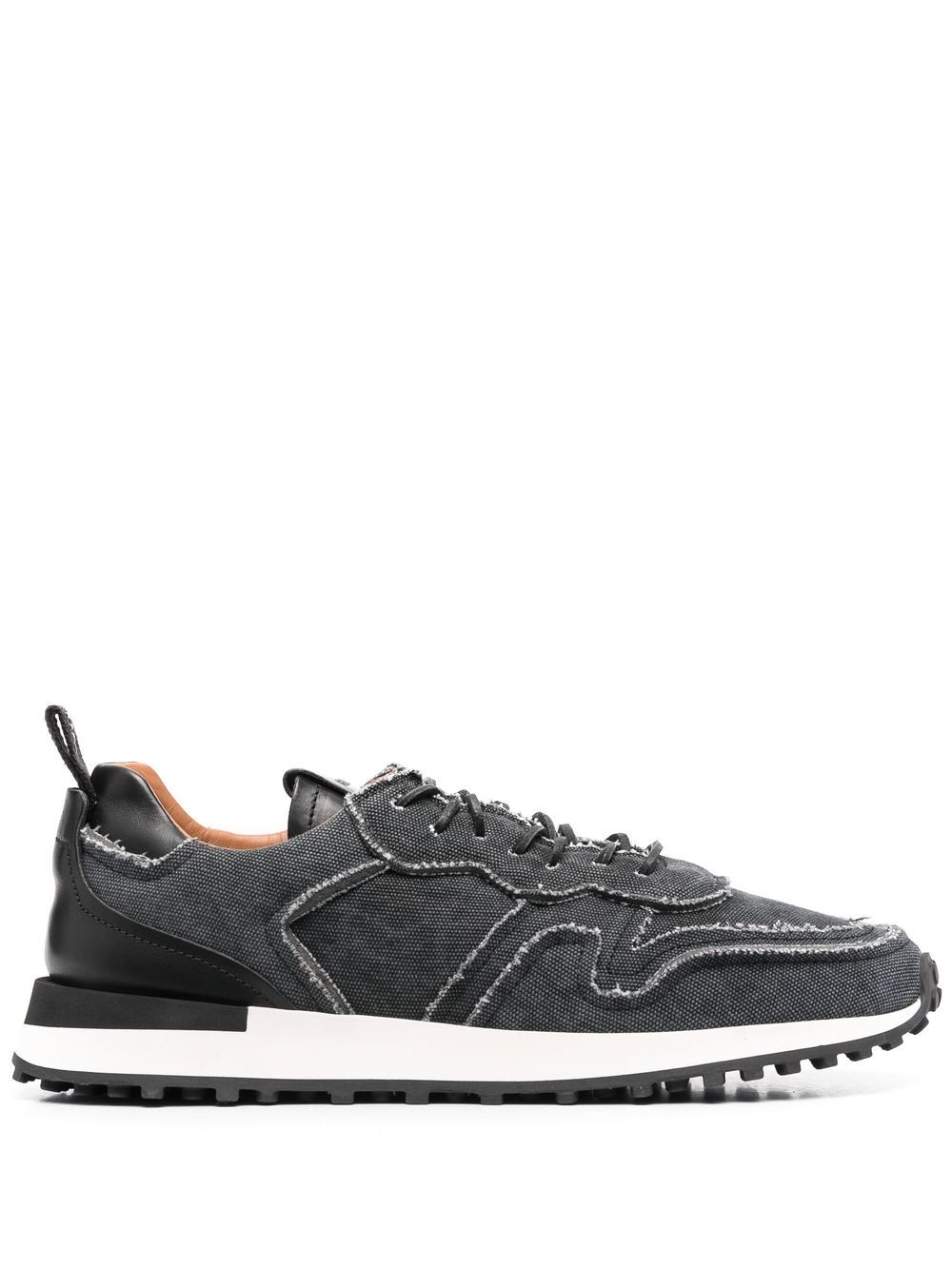 Panelled low-top sneakers - Grey