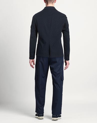 Man Blazer Navy Size 34 Cotton, Elastane