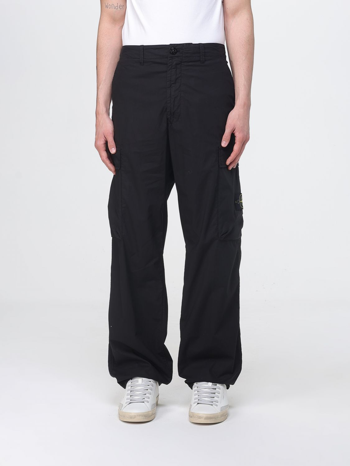 Pants Men color Black