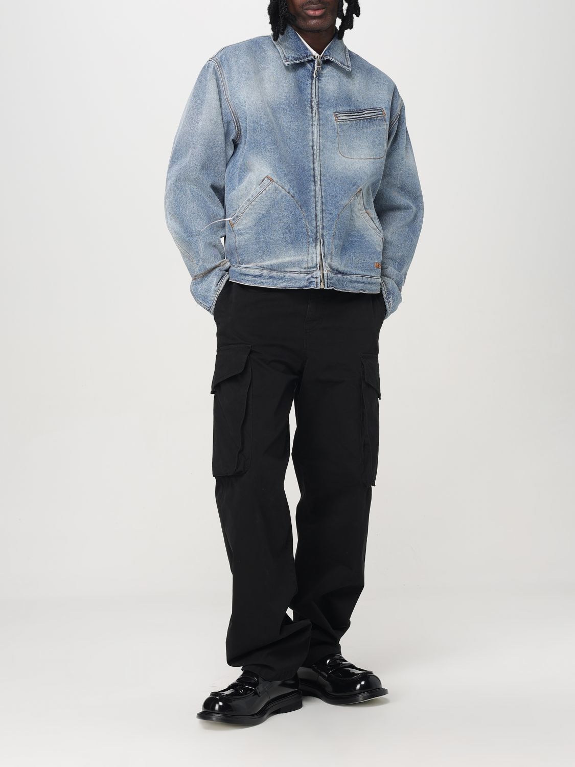 Jacket Men color Denim