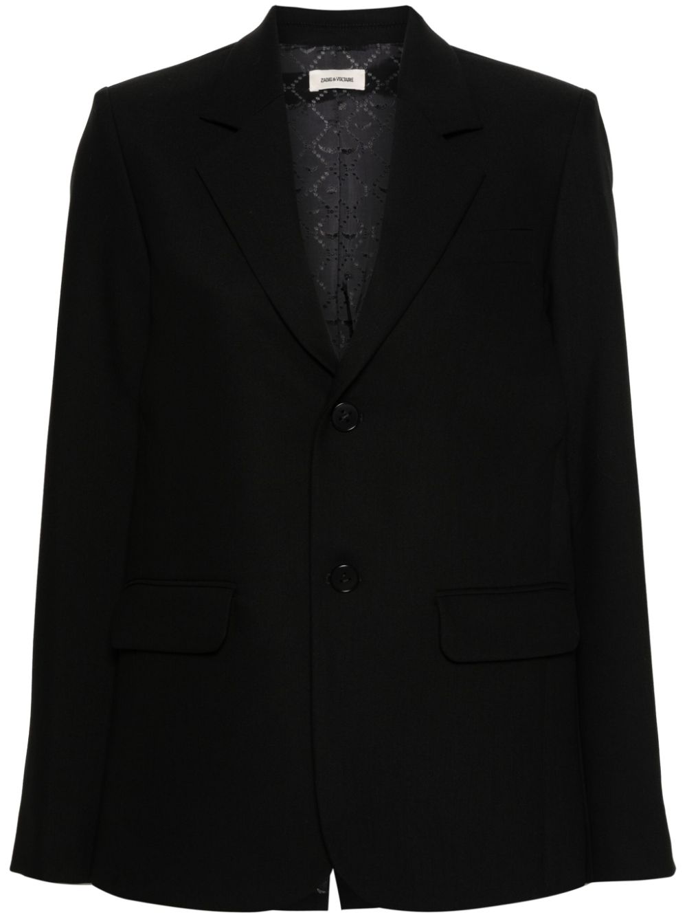 Rhinestone-embellished blazer - Black