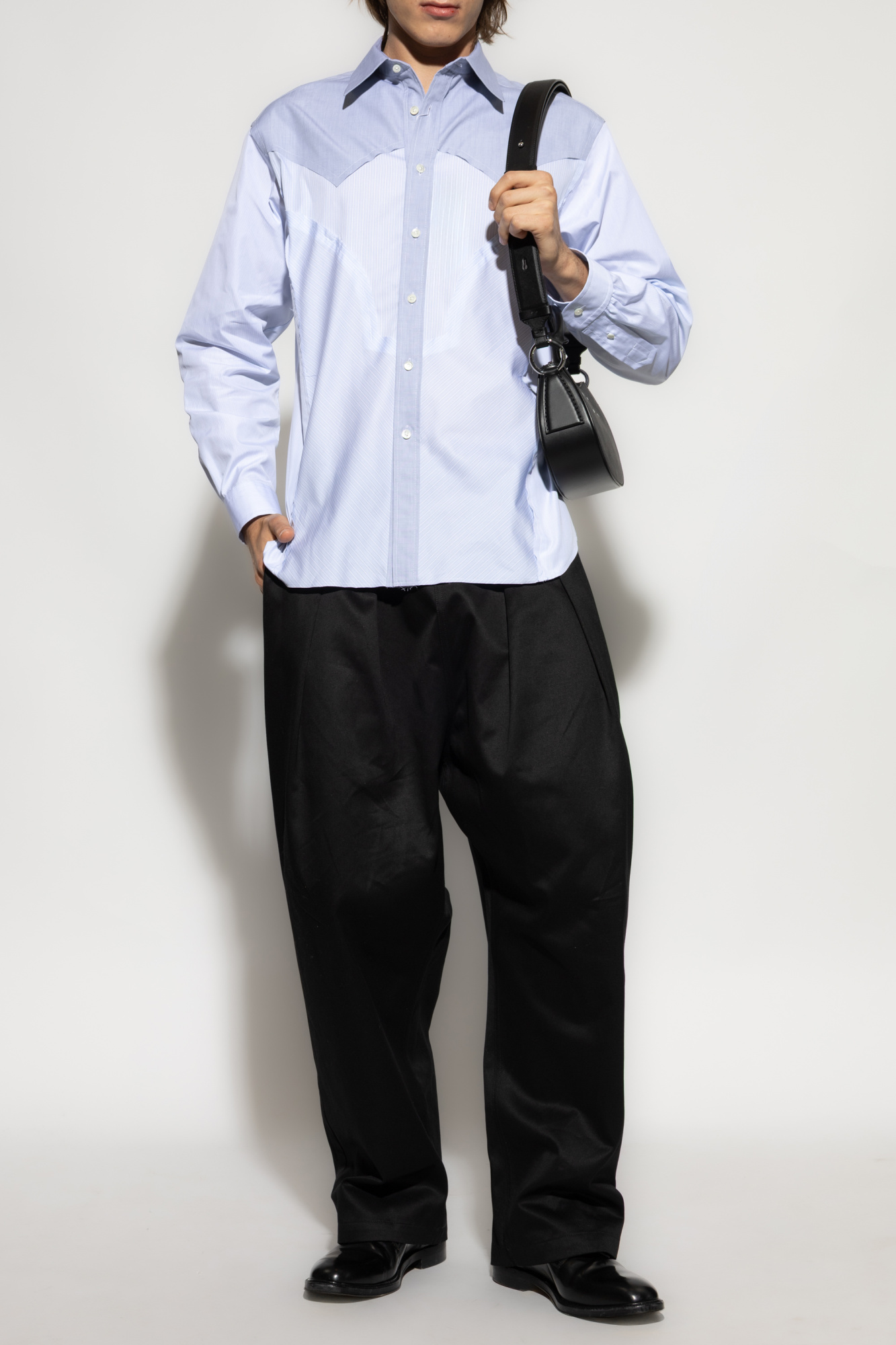 Cotton Shirt, Men's, Light Blue
