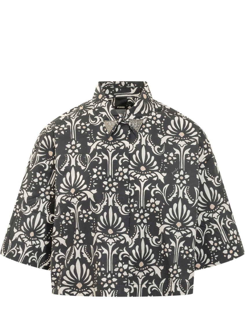 Black Regular Printed Shirt