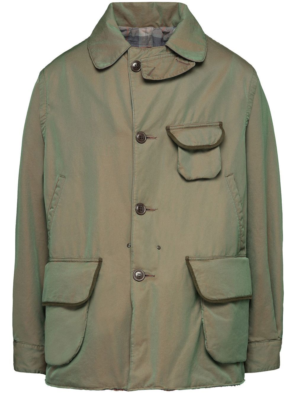 Cotton shirt jacket - Green