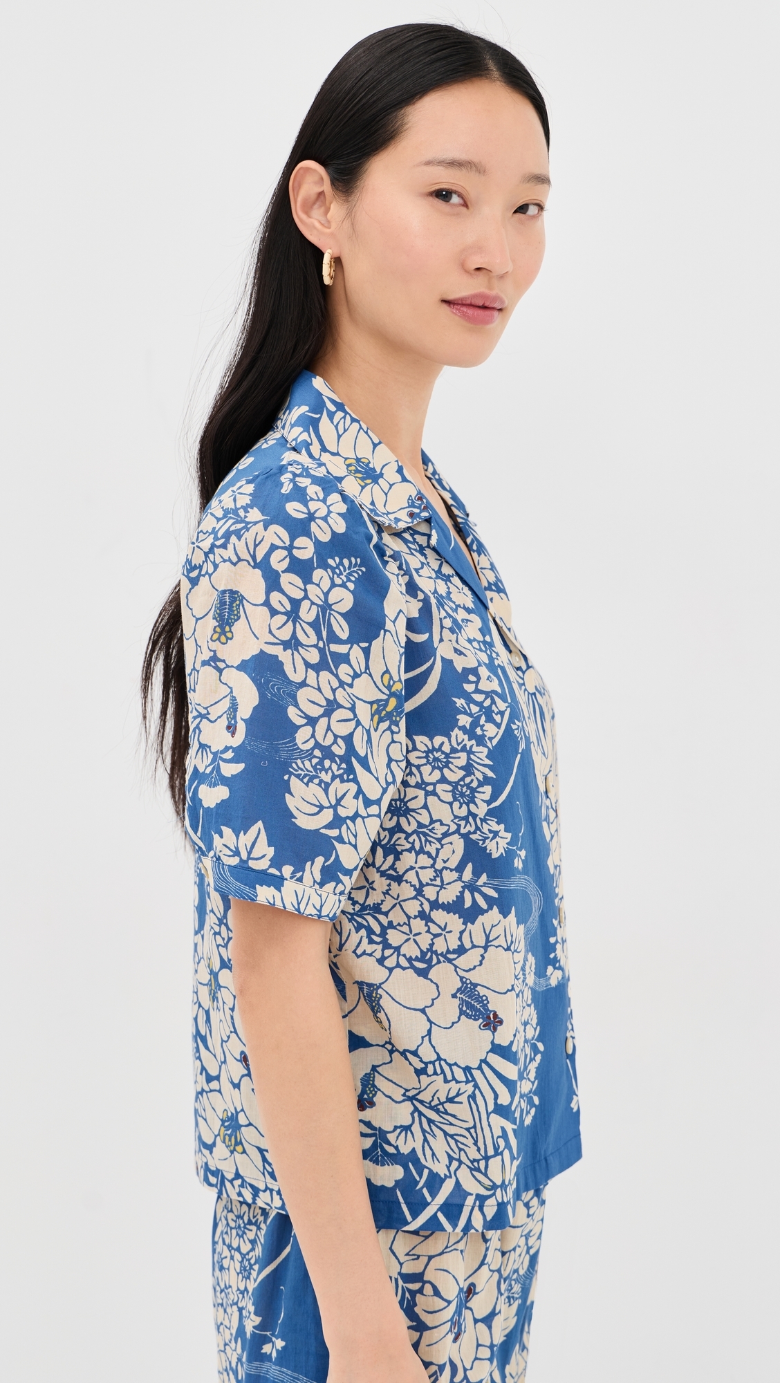Ophelia Royal Spoke Shirt Medium Blue