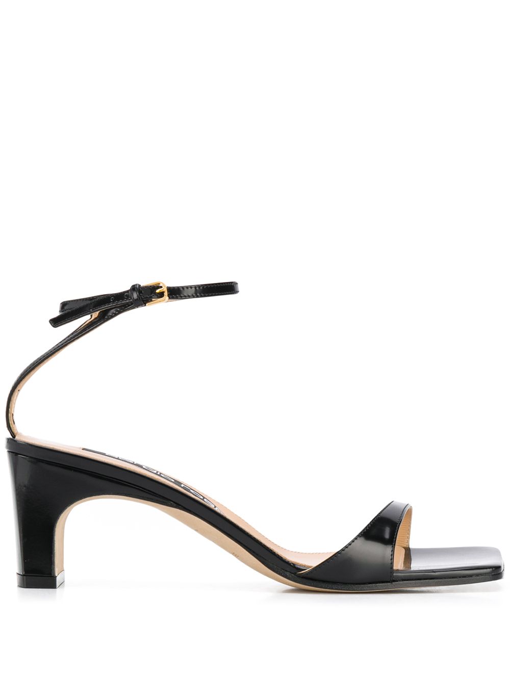 Sr1 geometric heel sandals - Neutrals