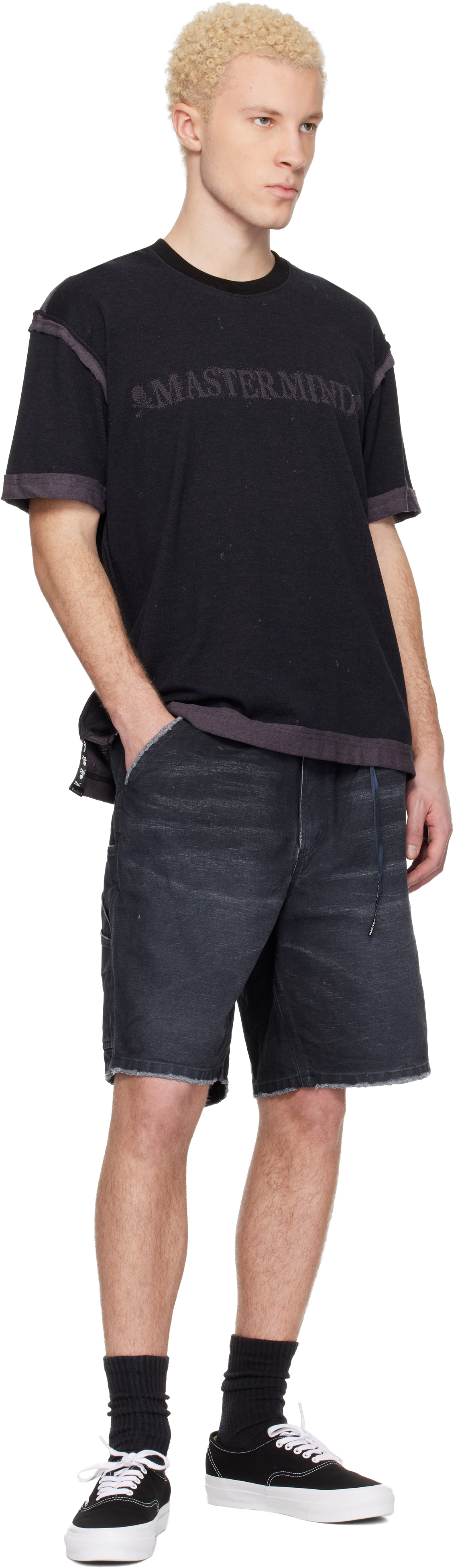 Black MW Duck Painter Shorts