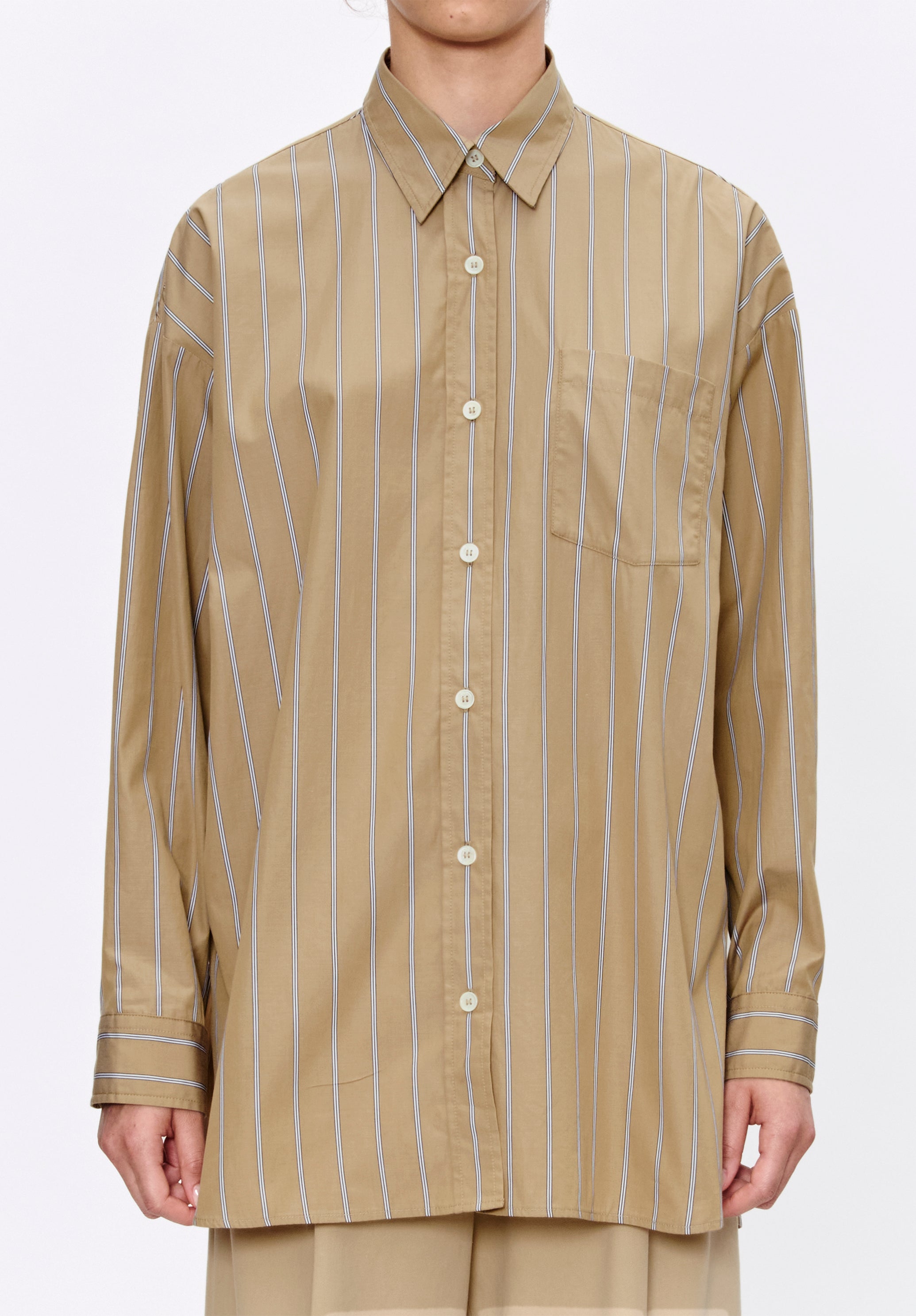 A. P.C. Women's Tara Shirt Size: 34 in Beige