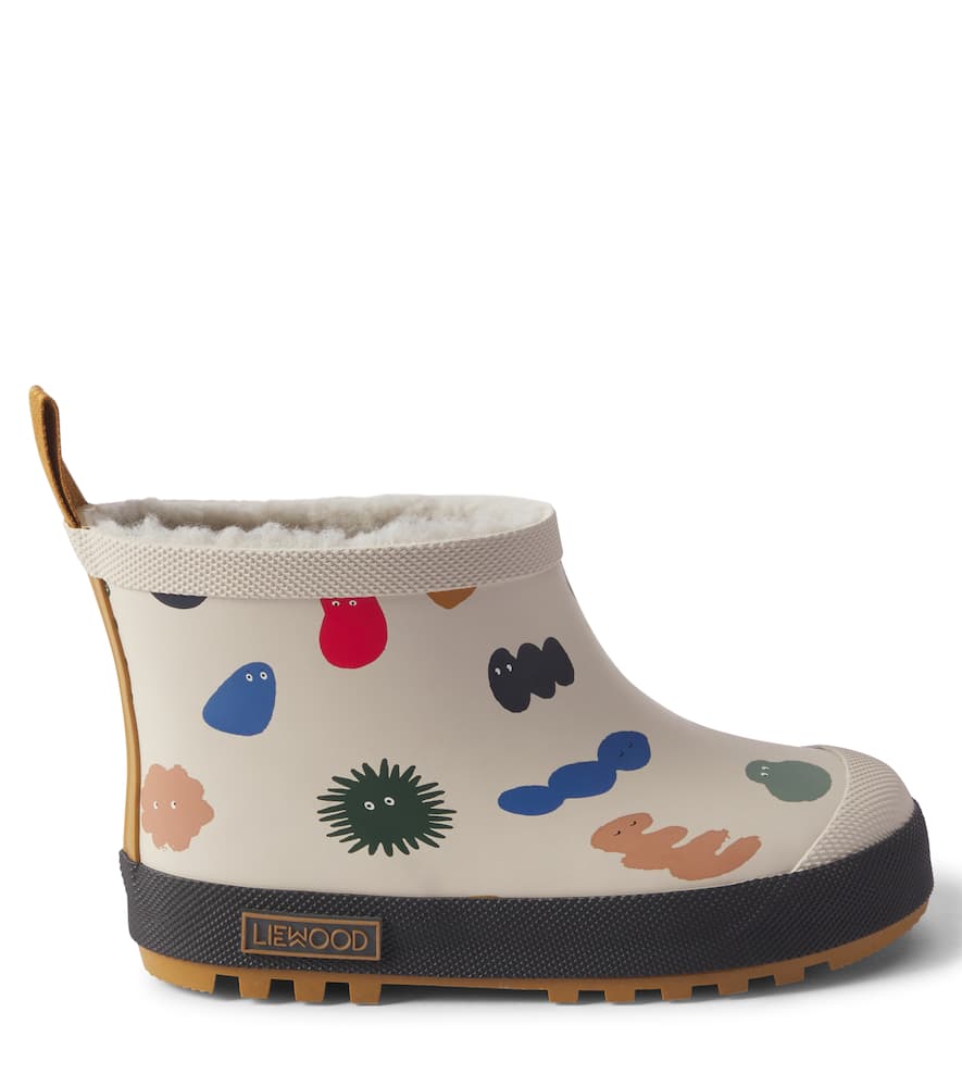 Liewood Jesse faux shearling-lined rain boots