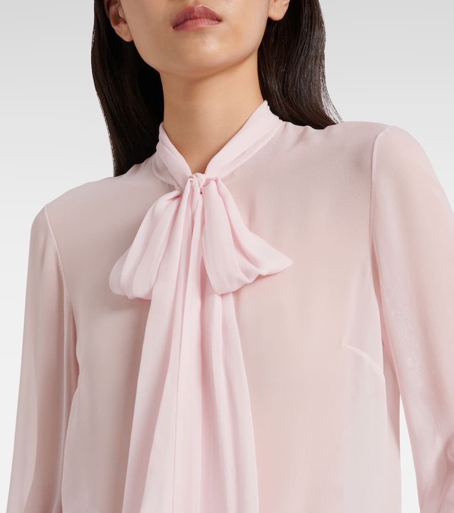 Shildon tie-neck silk blouse