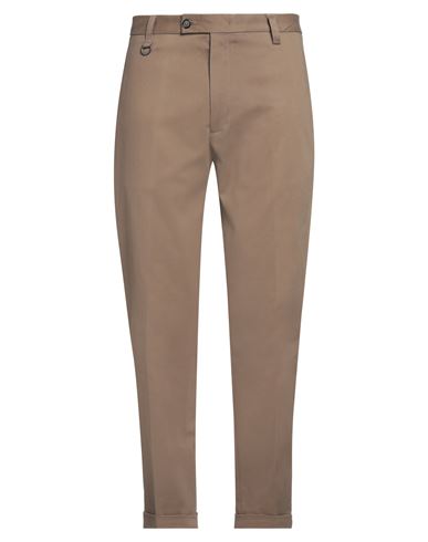 Paolo Pecora Man Pants Military green Size 36 Cotton, Elastane