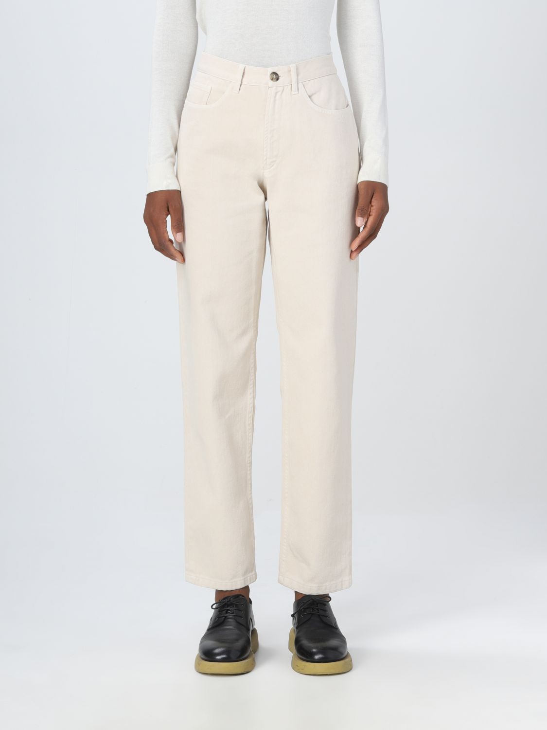 Jeans Woman color Ecru