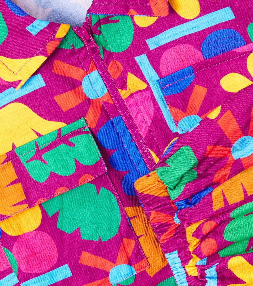 Fábula Mais Flores printed cotton jacket