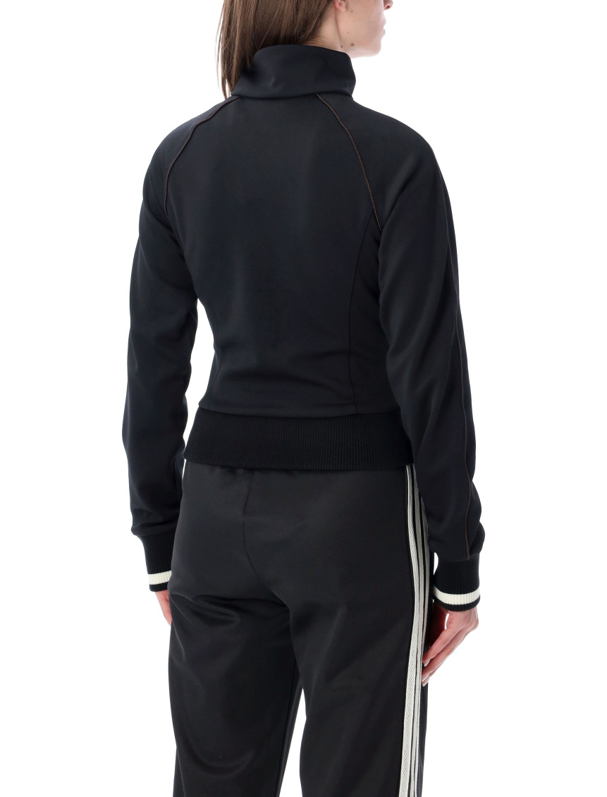 Black Logo Mock Collar Jacket