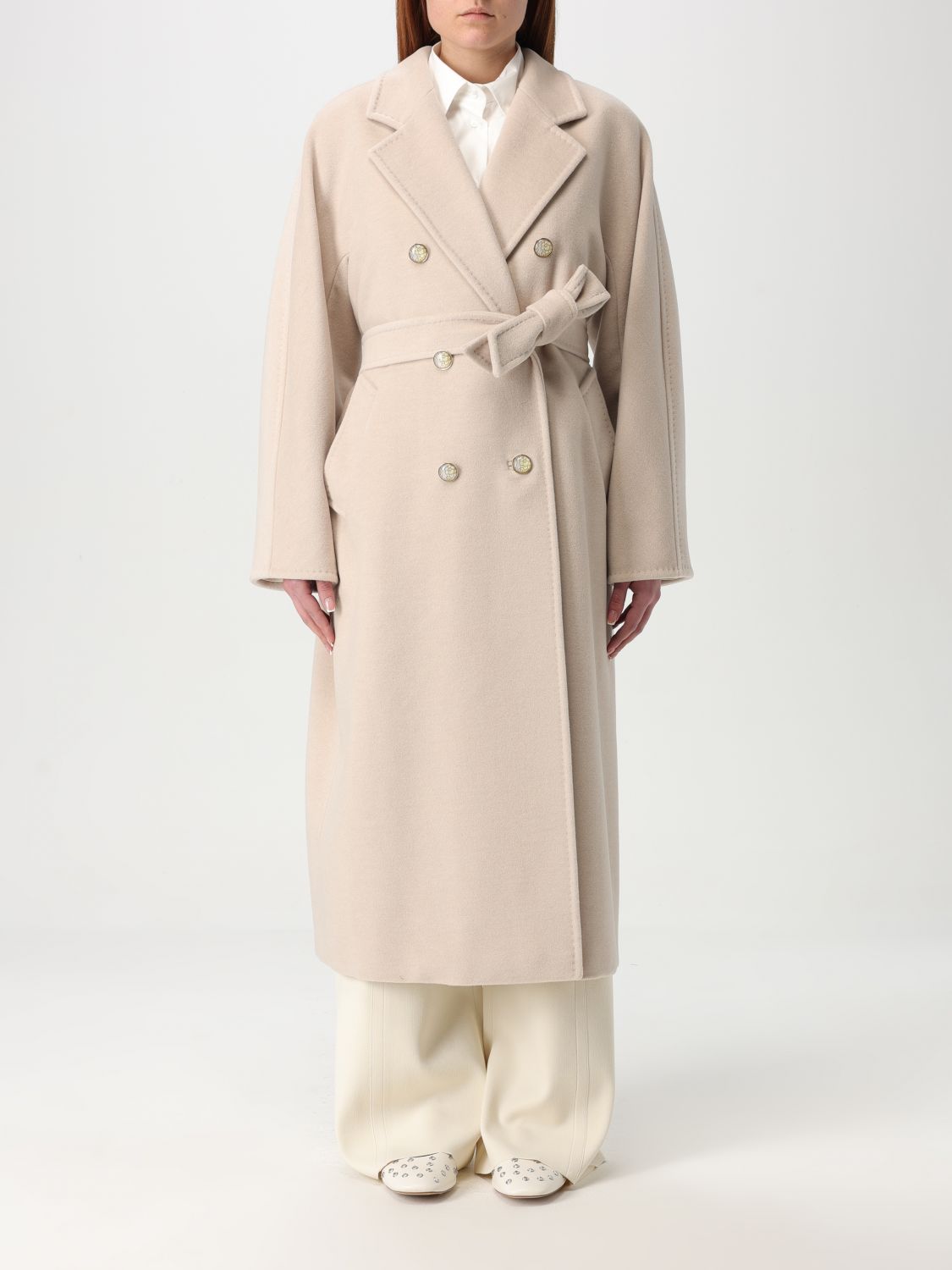 Coat Woman color Sand