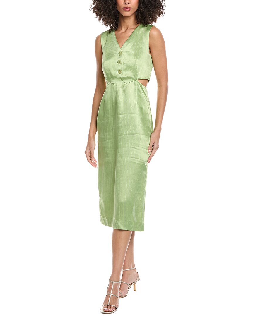 Woven Linen-Blend Dress