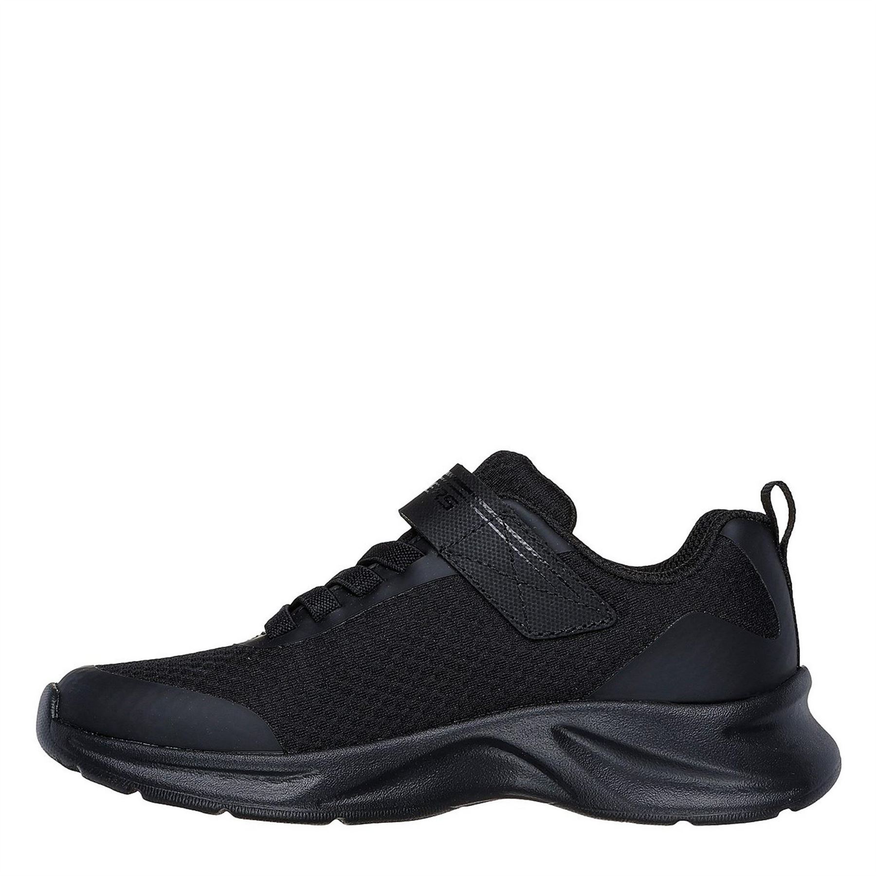 Skechers Boys Swift Tread Slip On Trainers Unisex Kids in Black - Kid