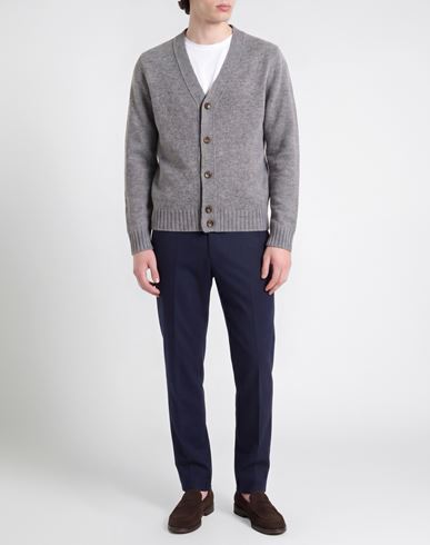 Man Cardigan Grey Size L Wool